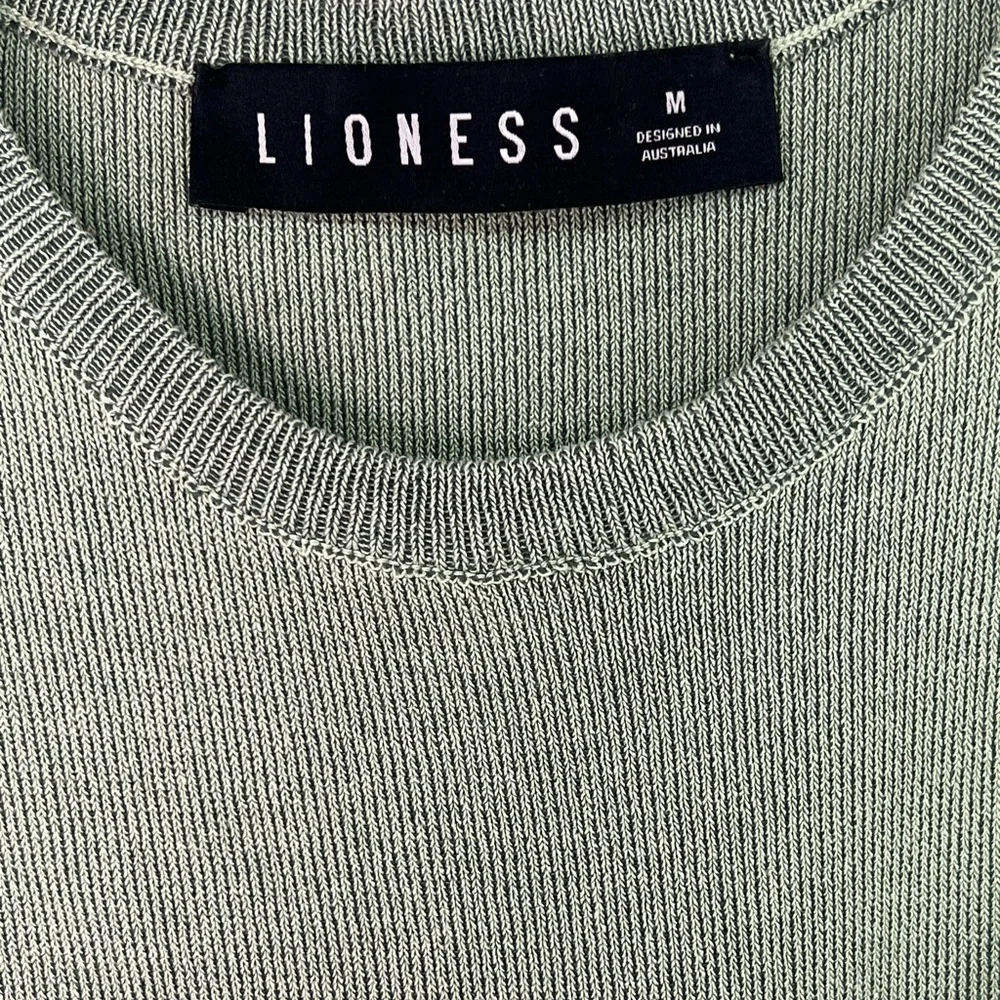 Lioness Sage Green Military Minds Ruched Sleeveless Mini Dress M Medium - Picture 9 of 11